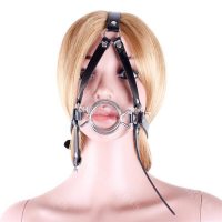 Сбруя на голову с двойным кольцом-кляпом