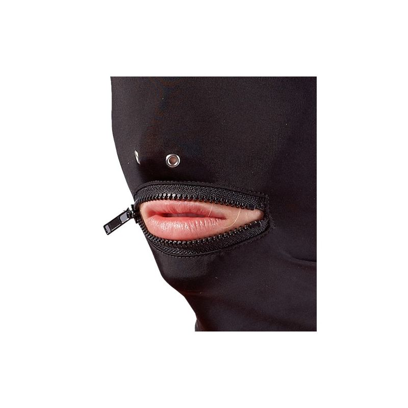 Маска из микрофибры с молнией для рта