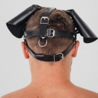 Кожаная маска собаки Пёс