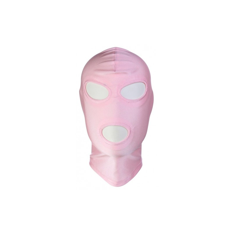 Розовая маска с тремя прорезями