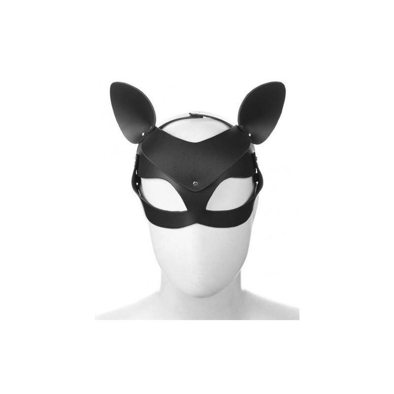 БДСМ маска Кошечка декорированная стразами