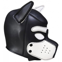 Фетиш-маска собаки Angry Dog M черно-белая