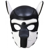 Фетиш-маска собаки Angry Dog M черно-белая