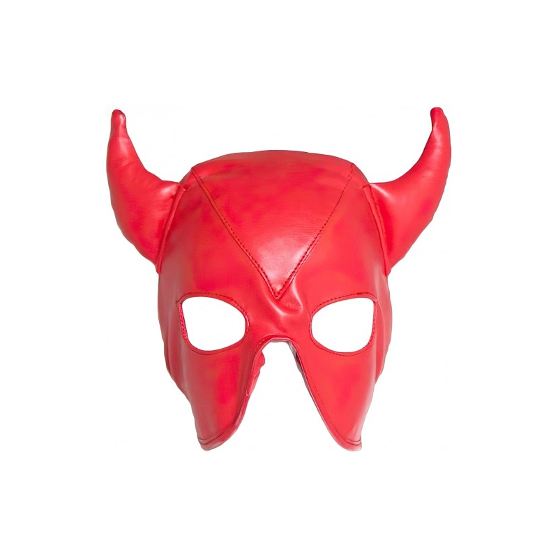 Полушлем-маска Дьявол красная