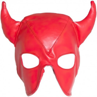 Полушлем-маска Дьявол красная