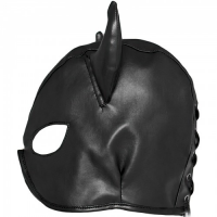 Полушлем-маска Дьявол черная