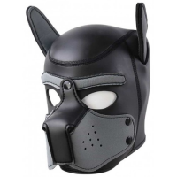 Фетиш-маска собаки Angry Dog L черно-серая