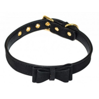 Черный ошейник с бабочкой Party Hard Decadence