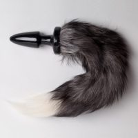 Анальная пробка с хвостом Silver Fox с доставкой по Беларуси в кратчайшие сроки