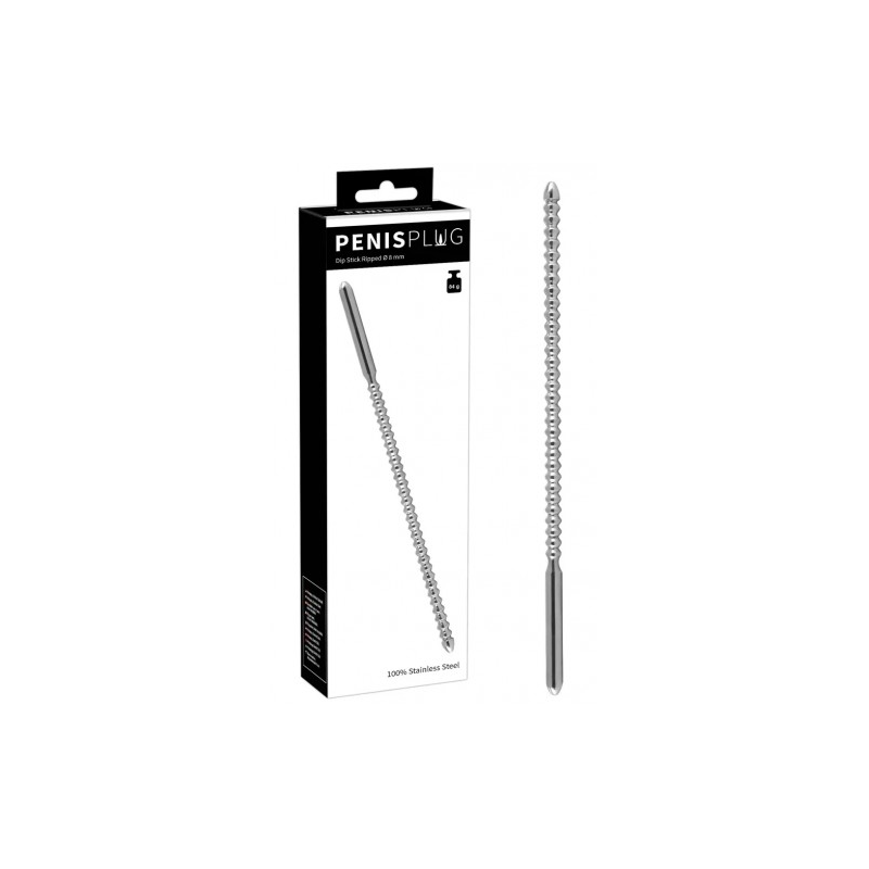 Ребристый уретральный буж Dip Stick Ribbed