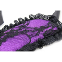 Кружевной черно-фиолетовый набор для эротических игр