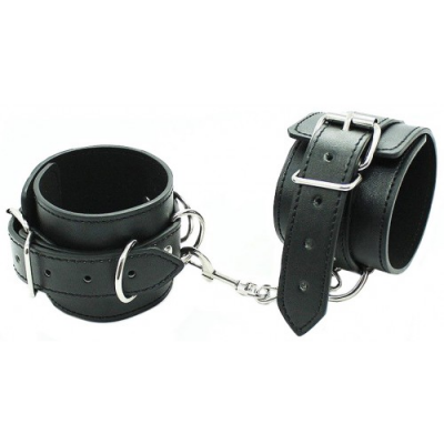 Классические черные БДСМ наручники