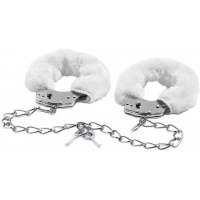 Металлические кандалы с белым мехом