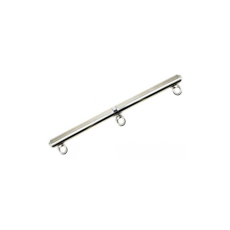 Серебряная бондажная распорка с тремя карабинами