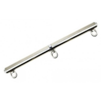 Серебряная бондажная распорка с тремя карабинами