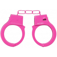 Розовые металлические наручники Ouch Beginners Handcuffs