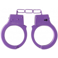 Фиолетовые металлические наручники Ouch Beginners Handcuffs