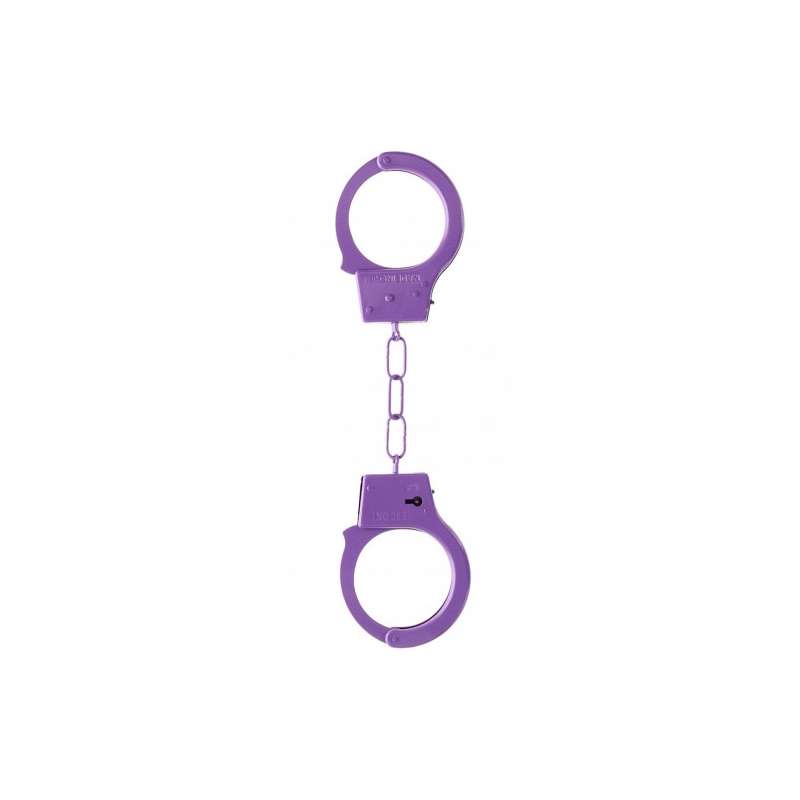 Фиолетовые металлические наручники Ouch Beginners Handcuffs