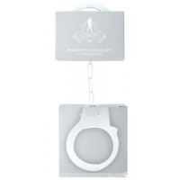 Белые металлические наручники Ouch Beginners Handcuffs