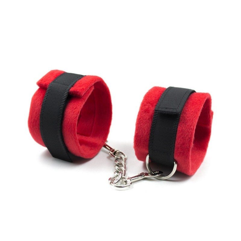 Бондажные поножи красные