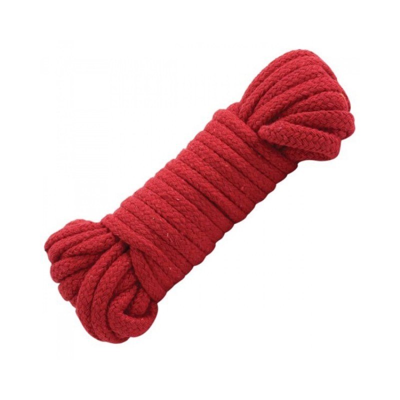 Красная веревка для бондажа Fetish Bondage Rope 10 м