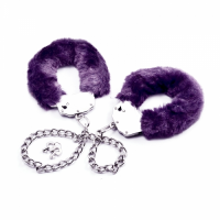Поножи Fetish Pleasure Fluffy Leg Cuffs фиолетовые