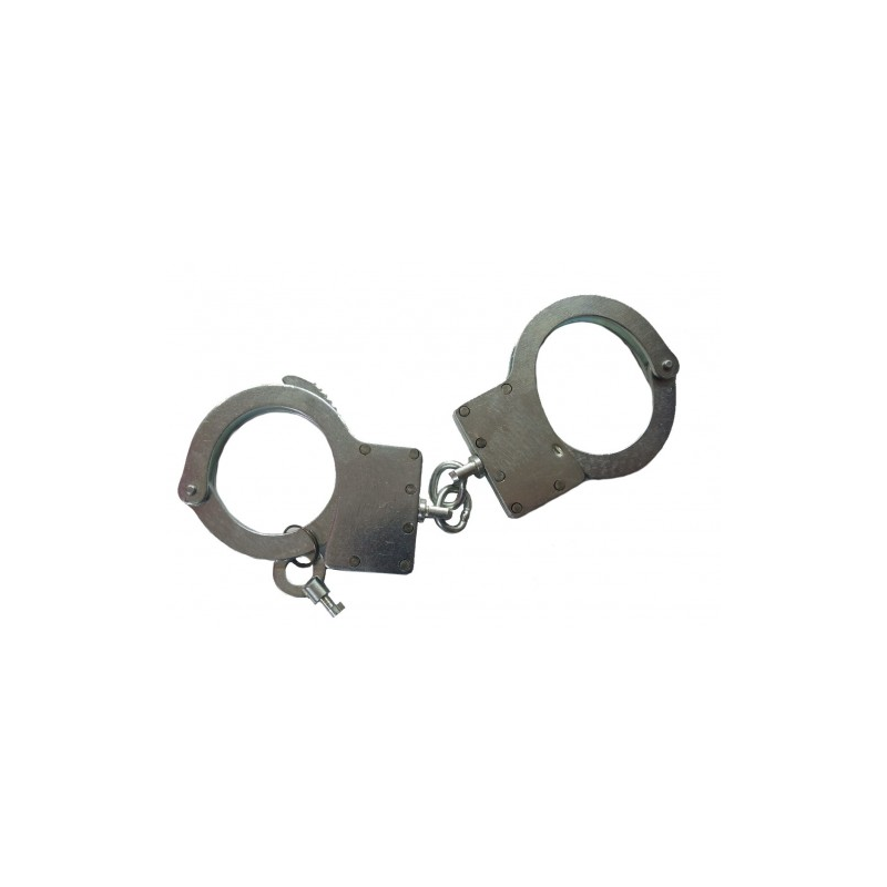 Настоящие милицейские наручники с одним ключиком