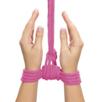 Веревка для бондажа розовая Fetish Bondage Rope 10 м