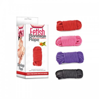 Веревка для бондажа красная Fetish Bondage Rope 10 м