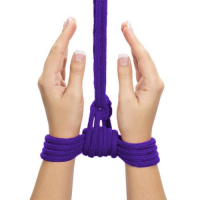 Веревка для бондажа фиолетовая Fetish Bondage Rope 10 м