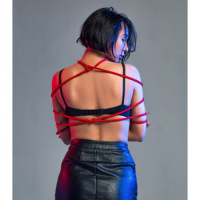 Красная веревка для бондажа Party Hard Do Not Disturb 5 м