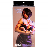 Красная веревка для бондажа Party Hard Do Not Disturb 5 м