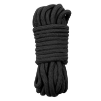 Веревка для бондажа черная Fetish Bondage Rope 10 м