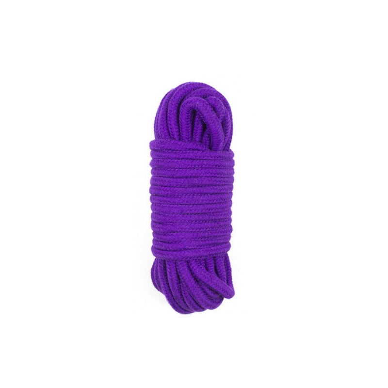Хлопковая верёвка для бондажа фиолетовая 10 м