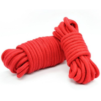 Хлопковая верёвка для бондажа красная 20 м