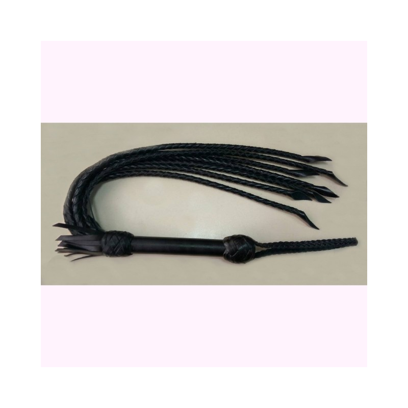Кожаная плеть семихвостка с бахромой Handmade