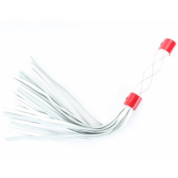 Бело-красная кожаная плеть