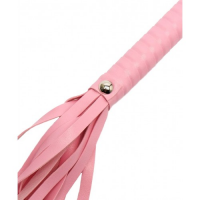 Розовая плеть БДСМ 49 см