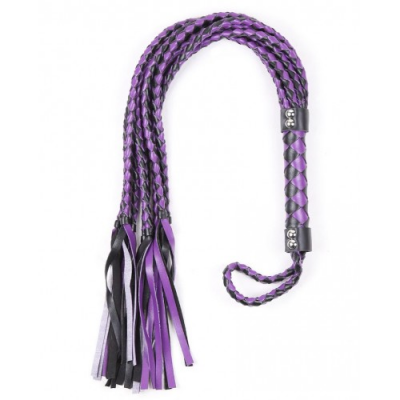 Черно-фиолетовая плеть Семихвостка 74 см