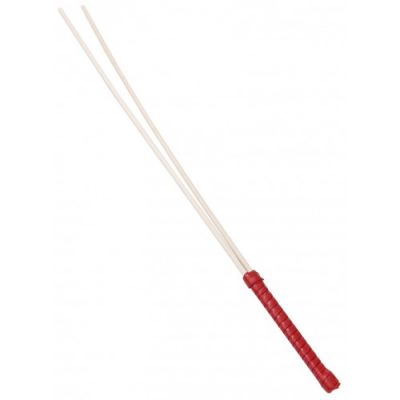 Двойной стек из ротанга с красной ручкой 60 см