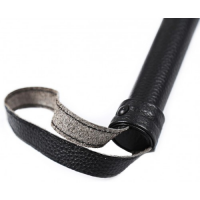 Классическая черная плеть из натуральной кожи