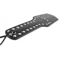 Черный пэдл-шлепалка с заклепками Love Paddle 30 см