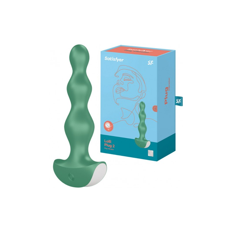 Анальная виброёлочка Satisfyer Lolli-Plug 2 зеленая