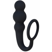 Анальная пробка с кольцом на пенис Spice It Up Legend Black