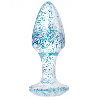 Акриловая анальная втулка Toyfa голубого цвета
