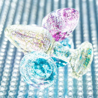 Акриловая анальная втулка Toyfa голубого цвета