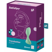 Анальный смарт-стимулятор с вибрацией Satisfyer Trendsetter зеленый
