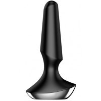 Анальный смарт-стимулятор с вибрацией Satisfyer Plug-ilicious 2 черный ДЕФОРОМИРОВАННАЯ УПАКОВКА