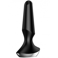 Анальный смарт-стимулятор с вибрацией Satisfyer Plug-ilicious 2 черный ДЕФОРОМИРОВАННАЯ УПАКОВКА