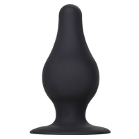 Черная анальная втулка Erotist Spade M